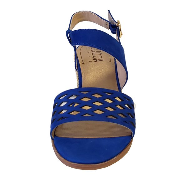 💥🇺🇸 Lucca Lane Haldene Leather Wedge Sandal - Picture 7 of 9